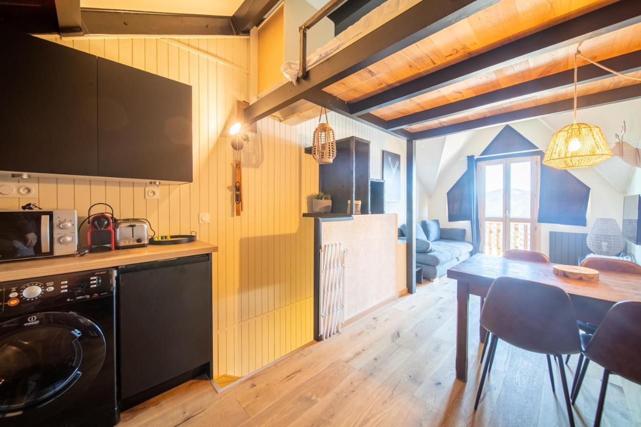 Апартаменти Le Cerf - Duplex Avec Superbe Vue Montagne Лез-Анґль Екстер'єр фото